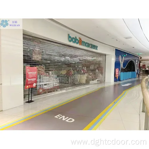 Transparent PC Rolling Shutter for Commercial Store